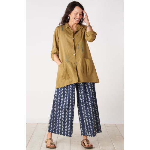 Nishi Wide-Leg Pant - Tranquil blue