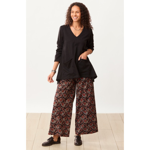 Sangli Natural Dye Wide-Leg Pant - Black/Multi Sangli Natural Dye Wide-Leg Pant - Black/Multi